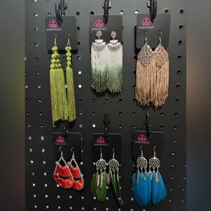 Paparazzi Tassel and Dangle Earrings Set
